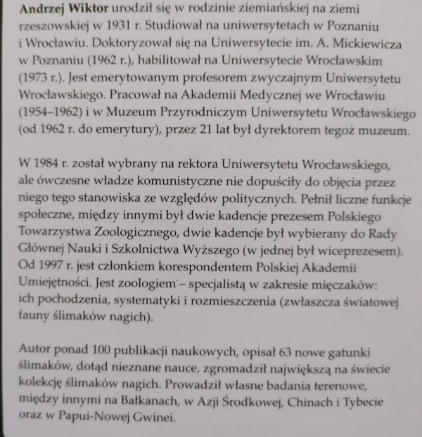 Andrzej Wiktor Życie z przyrodą w tle