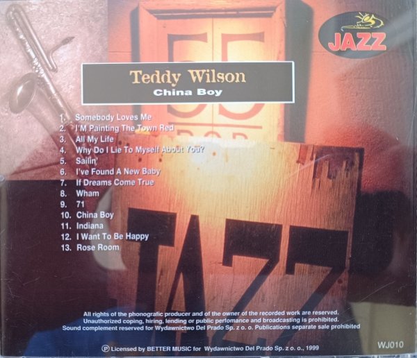 Teddy Wilson China Boy CD