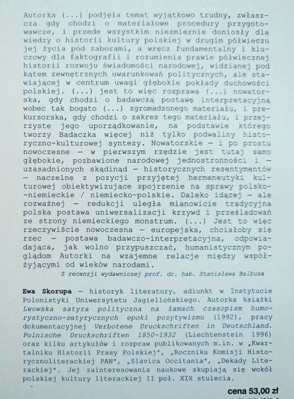 Ewa Skorupa Polskie symbole kulturowe przed sądem pruskim