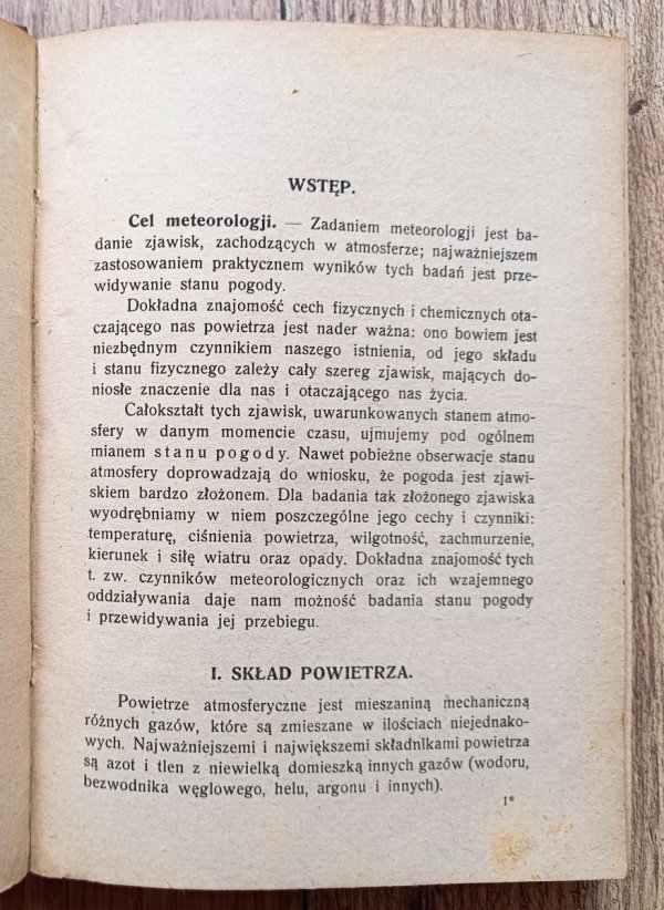 Konstanty Lisowski Zarys meteorologii ogólnej / 1925
