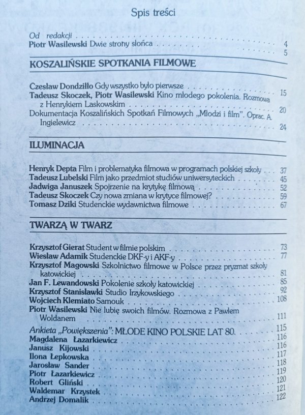 Powiększenie Magazyn Filmowy 1-2/1988 (29/30) Młodzi i film