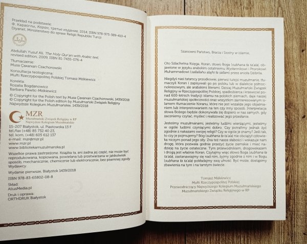 Koran Musa Çaxarxan Czachorowski nowy przekład