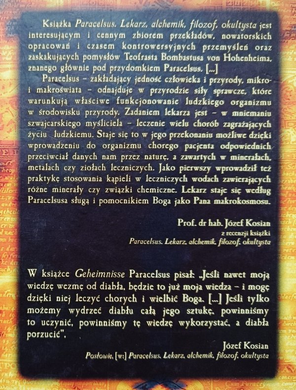 Paracelsus Sztuka ognia. Filozofia hermetyczna