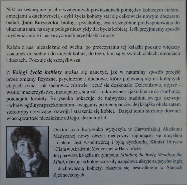 Joan Borysenko • Księga życia kobiety. Ciało, psychika, duchowość