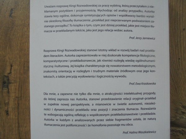 Kinga Rozwadowska • Przekład i władza. Polskie tłumaczenia Braci Karamazow Fiodora Dostojewskiego