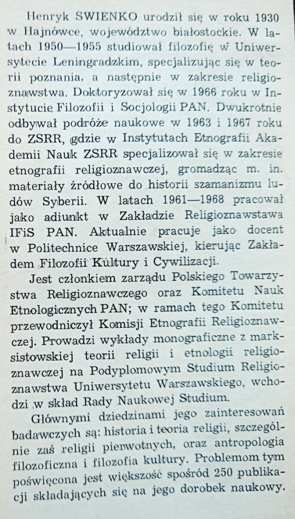 Henryk Swienko Magia w życiu człowieka