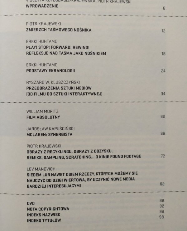 Widok. Wro Meria Art Reader numer 1 • Od kina absolutnego do filmu przyszłości