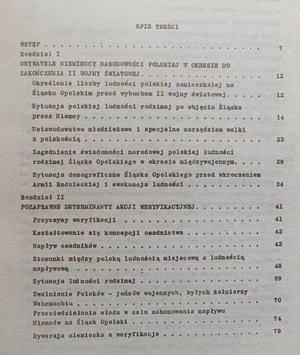 Jan Misztal Weryfikacja narodowościowa na Śląsku Opolskim 1945-1950