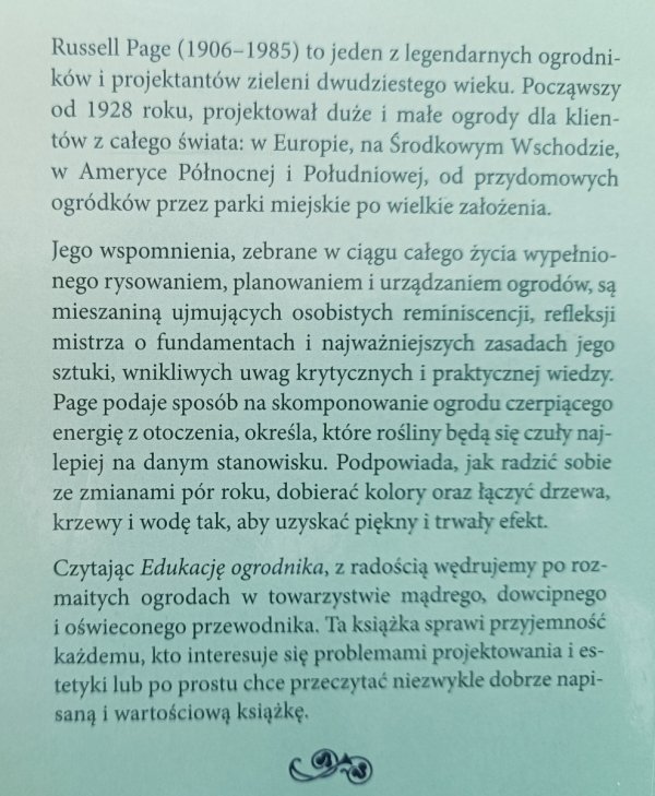 Russell Page Edukacja ogrodnika