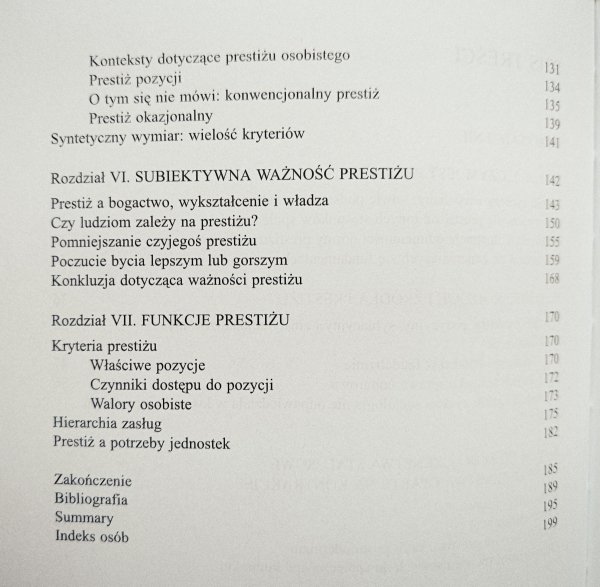 Henryk Domański Prestiż