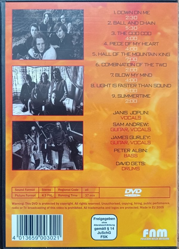 Janis Joplin Live DVD