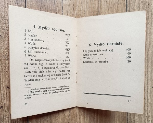 Alfons Szafraniec Mydło i jego wyrób / 1939