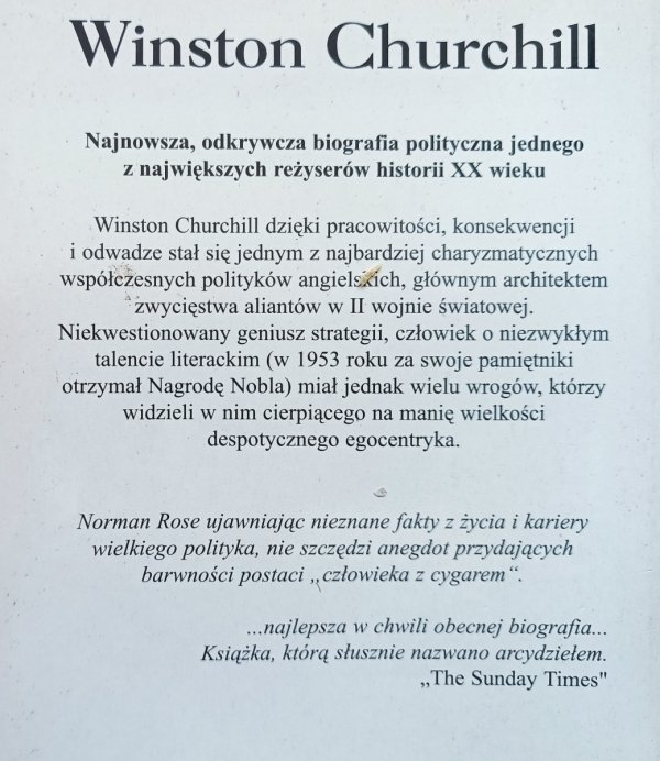 Norman Rose Winston Churchill