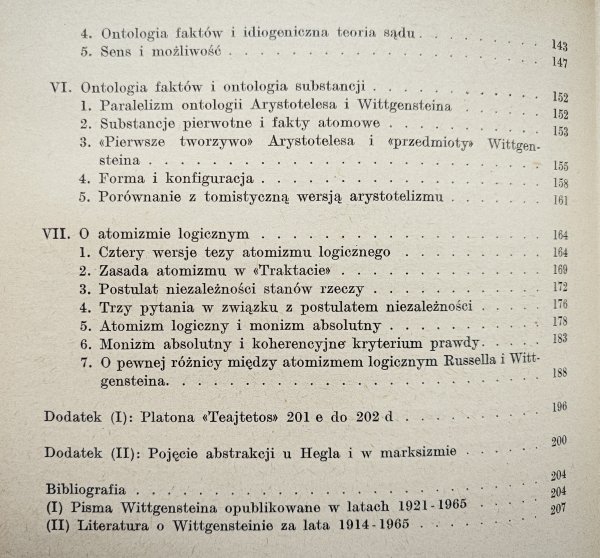 Bogusław Wolniewicz Rzeczy i fakty. Wstęp do pierwszej filozofii Wittgensteina