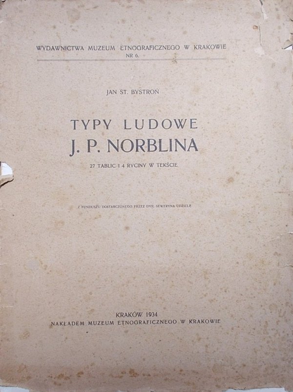 Jan St. Bystroń • Typy ludowe J.P. Norblina