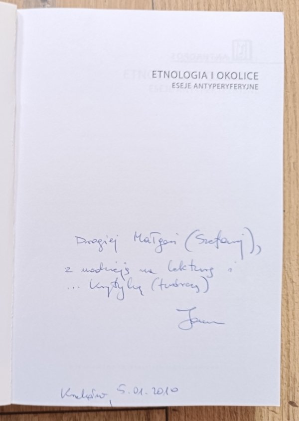 Janusz Barański Etnologia i okolice: eseje antyperyferyjne