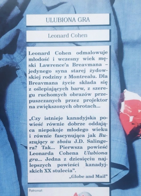 Leonard Cohen Ulubiona gra
