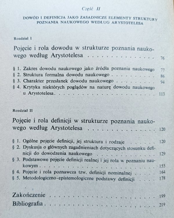 Tadeusz Kwiatkowski Poznanie naukowe u Arystotelesa