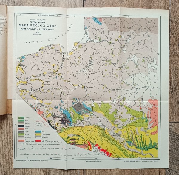 Tadeusz Wiśniowski Zasady Mineralogii i Geologii / 1918