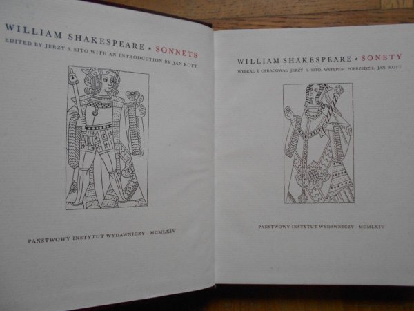William Shakespeare • Sonety [wstęp Jan Kott]