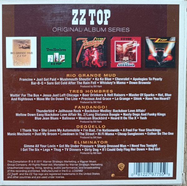 ZZ Top Original Album Series 5CD