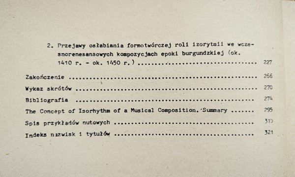 Zofia Dobrzańska Izorytmiczna koncepcja dzieła muzycznego