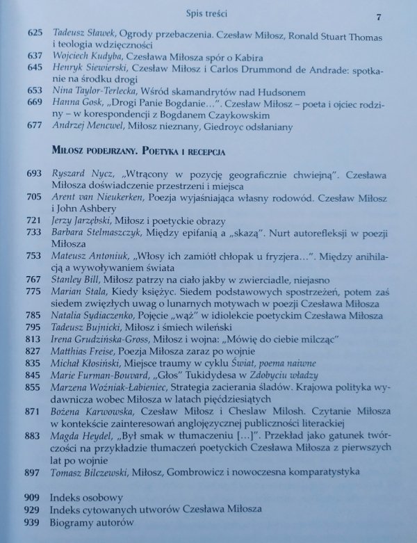 red. Aleksander Fiut, Artur Grabowski, Łukasz Tischner Miłosz i Miłosz