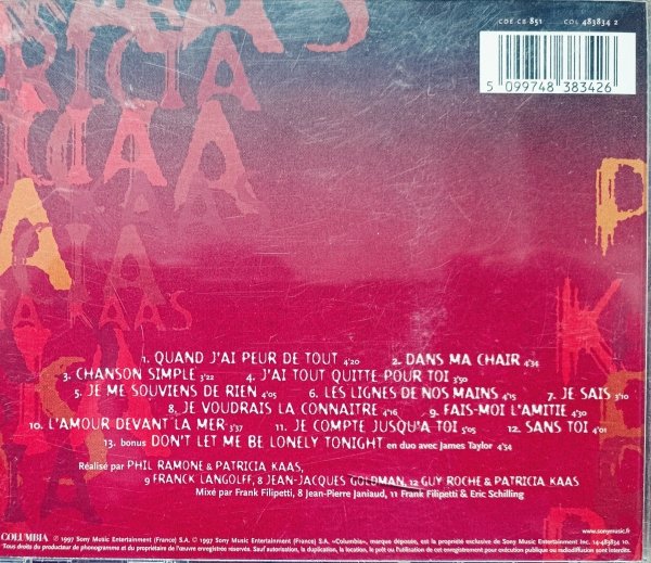 Patricia Kaas Dans ma chair CD