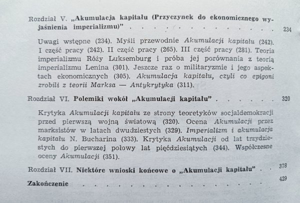 Józef Zawadzki Poglądy ekonomiczne Róży Luksemburg