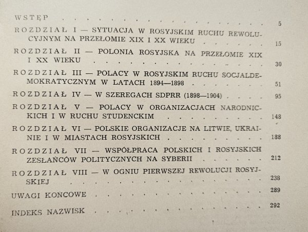 Zygmunt Łukawski Polacy w rosyjskim ruchu rewolucyjnym 1894-1907