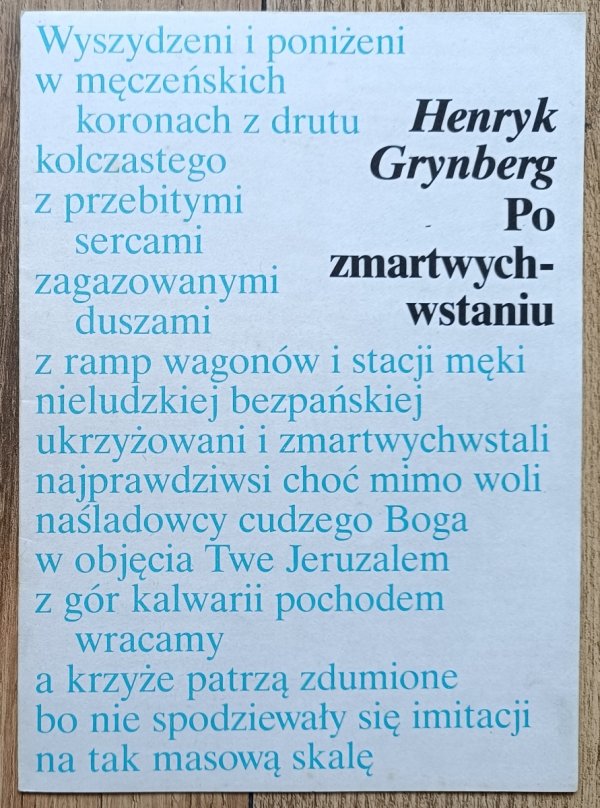 Henryk Grynberg Po zmartwychwstaniu