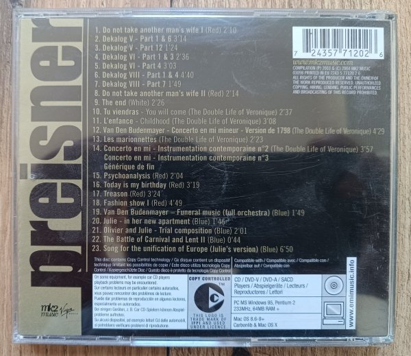 Zbigniew Preisner Kieślowski CD