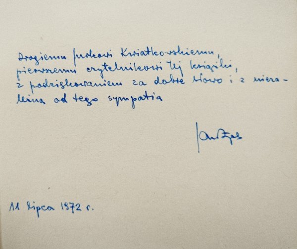 Jan Zych Z poezji bułgarskiej [dedykacja Jana Zycha]
