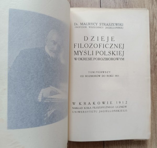 Dr. Maurycy Straszewski Dzieje filozoficznej myśli polskiej