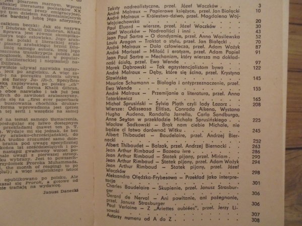 Literatura na świecie 7/1982 • Rimbaud, Baudelaire, Malraux, Eluard