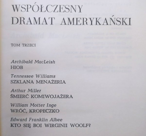 Współczesny dramat amerykański tom 3