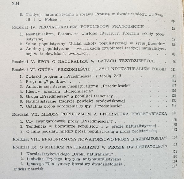 Danuta Knysz-Rudzka Od naturalizmu Zoli do prozy Zespołu 'Przedmieście'