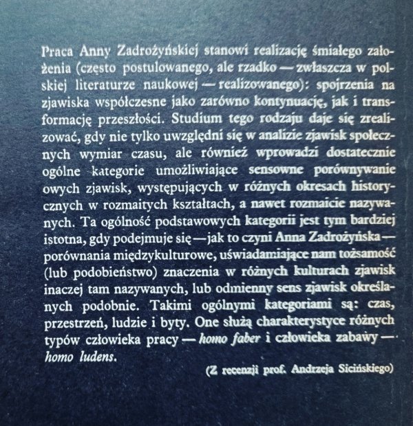 Anna Zadrożyńska Homo faber i homo ludens