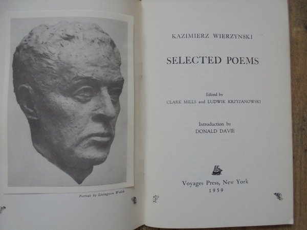 Kazimierz Wierzyński • Selected Poems [dedykacja autora]