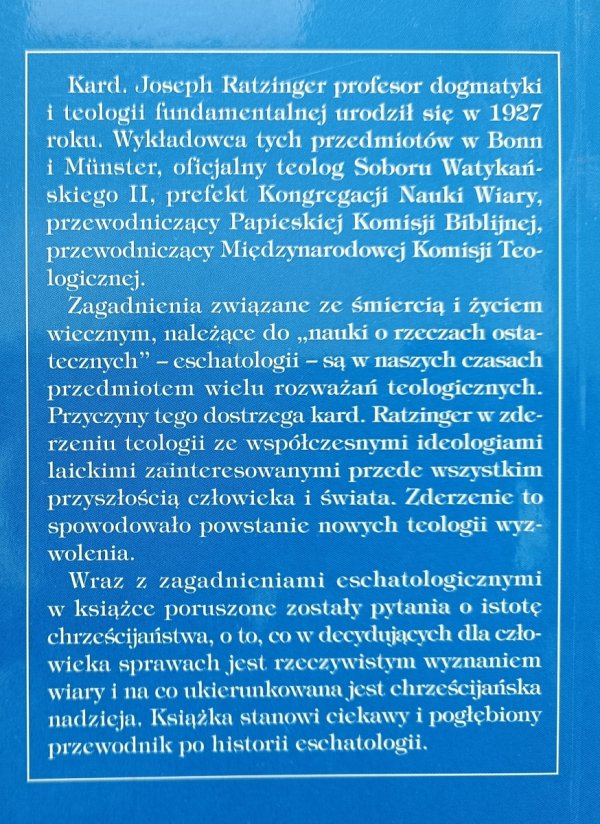 Joseph Ratzinger Śmierć i życie wieczne