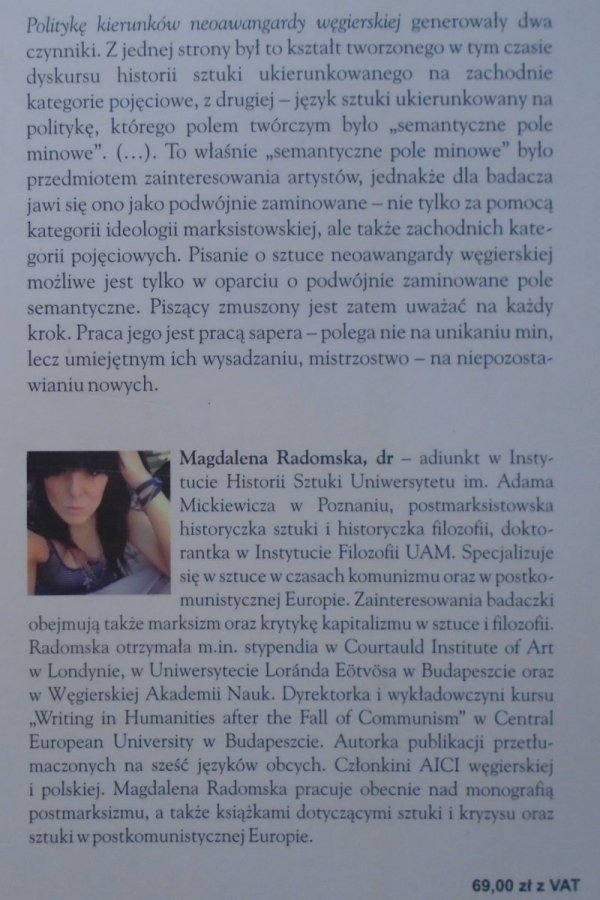 Magdalena Radomska • Polityka kierunków neoawangardy węgierskiej 1966-1980