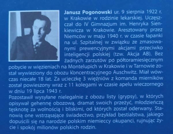 Janusz Pogonowski • Listy z Auschwitz
