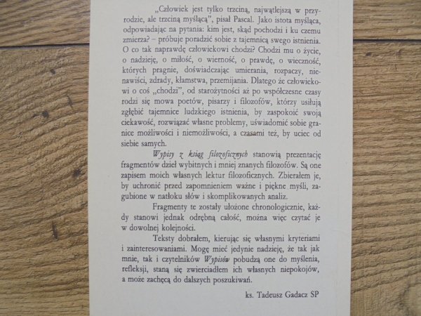 O życiu. O śmierci. Wypisy z ksiąg filozoficznych