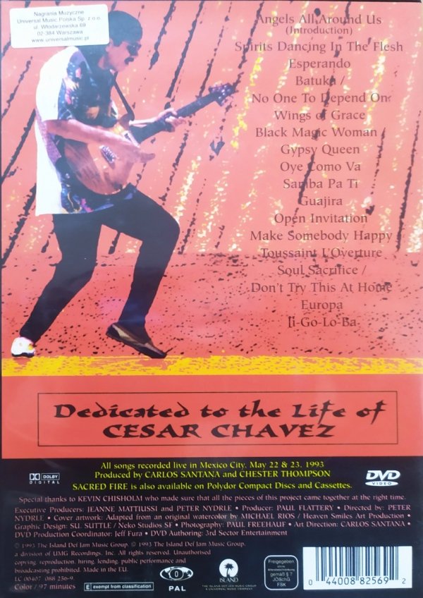 Santana Sacred Fire. Live in Mexico DVD