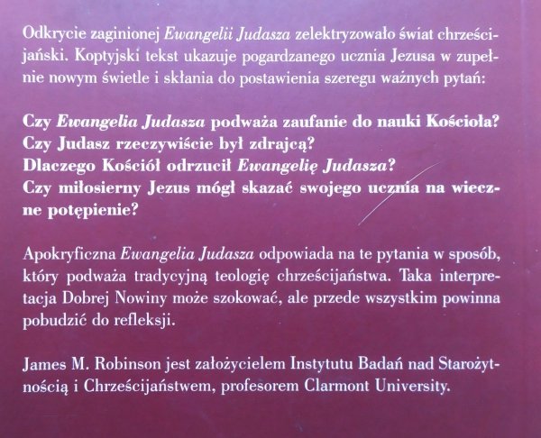 James M. Robinson Tajemnica Judasza