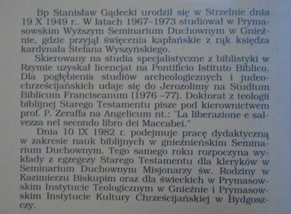 ks. Stanisław Gądecki • Archeologia biblijna [komplet]