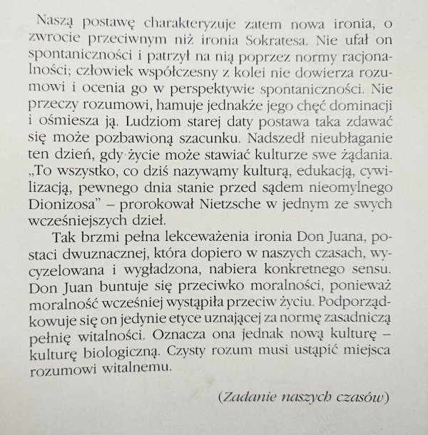 Jose Ortega y Gasset Po co wracamy do filozofii?