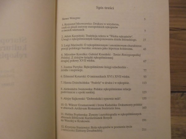 red. Hanna Dziechcińska • Staropolska kultura rękopisu