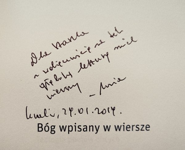 Zofia Zarębianka Bóg wpisany w wiersze. Teologia poetów obcych
