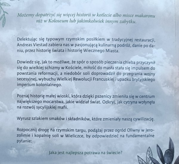 Obiad w Rzymie. Historia świata w jednym posiłku
